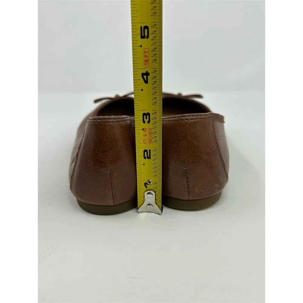 Born Ballet Flats Womens Size 9M Brown Round Toe Bow Slip On Comfort Size 9